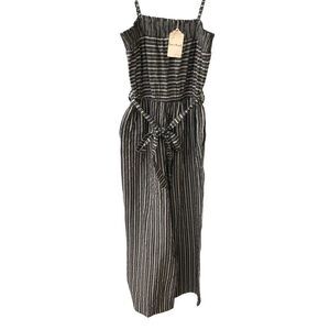 Hem & Thread Stripe Jumpsuit size small